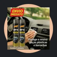 Silicone Automotivo Spray Perfumado Kit 2 Unidades Renova Painel