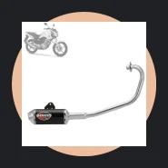 Escapamento Escape Moto Esportivo Gemoto Racing 3 Trioval Cg Fan