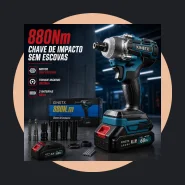 Chave de Impacto a Bateria Kinetx 880nm 68vf Motor Forte