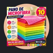 Kit 10 Panos Paninhos de Microfibra Flanela
