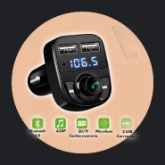 Adaptador Bluetooth Carro Transmissor Fm Carregador Veicular