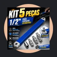 Kit Chave Extensão Desvio 15 Polegadas com 4 Adaptadores Fácil