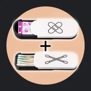 Kit Porta Curativos Band-aid Cotonetes Organizadores Portáteis