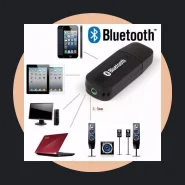 Adaptador Receptor Bluetooth USB com Cabo P2 Auxiliar para Som