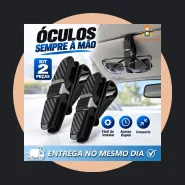 Kit 2 Suporte para Óculos Multifuncional Viseira Solar para Carro