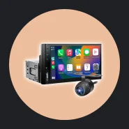Com Câmera de Ré+central Multimídia Mp5 Automotiva 1 Din Bluetooth