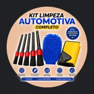 Kit Limpeza Automotiva Completo Pinceis Detalhamento Luva