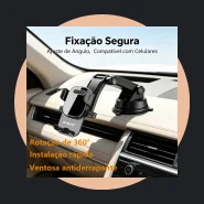 Suporte de Celular Veicular Automotivo para Carro Painel Para-brisa