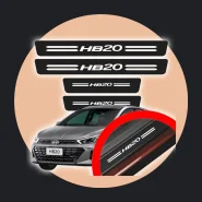 Soleira Proteçao Porta Hb20 Universal Vinil para Carro Automotivo