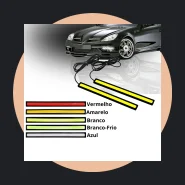 Par Barra Fita LED Drl Flexível Farol Auxiliar 17cm 12v