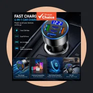 Carregador Veicular 5 Portas Pd Qc3.0 Usb-c Tipo-c Adaptador Rápido