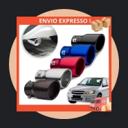 Ponteira Escapamento Prata Tuning Esportivo Carro Universal
