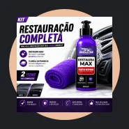 Kit Revitalizador de Plásticos Borracha Flanela Painel Automotivo