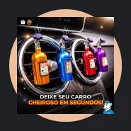 Difusor Aromatizador Veicular Garrafinha com Clip para Ar