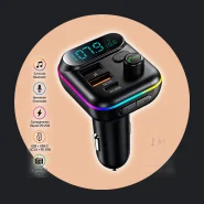 Adaptador Bluetooth Carro Transmissor Fm Carregador Veicular