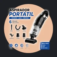 Mini Aspirador de Pó Portátil Carro Forte Automotivo Potente Sujeira