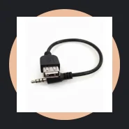 Cabo Adaptador P2 X USB Femea Automotivo 3,5mm Mp3 Mp4