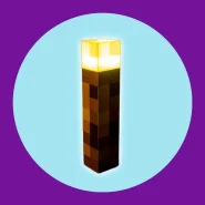 Luminária Tocha Minecraft 4 Cores