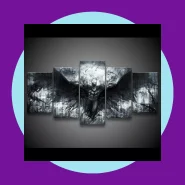 Kit Quadro Decorativo 115x60 Sala Quarto Batman Dark Knight