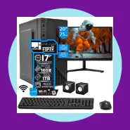 Computador Intel I7 16gb Ssd 1tb Completo Monitor 20