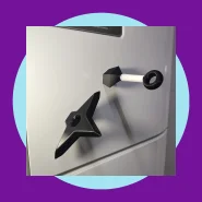 Kit Ímãs de Setup e Geladeira Shuriken e Kunai Naruto Anime Setup Gamer