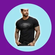 Camiseta Superman Black Series Herois