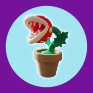 Planta Carnívora Piranha Do Super Mario Balança A Cabeça