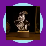 Luminária Homem Aranha Led 3D de Mesa Luz Noturna