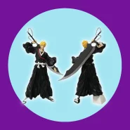 Bleach Kurosaki Ichigo Aizen Action Figure Bandai 21cm