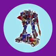 Optimus Prime Transformers Action Figure Robô e Caminhão