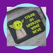 Tapetes de Entrada Yoda Star Wars Antiderrapante 55x35