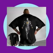 Camiseta Homem De Ferro Marvel Tony Stark Básica e Oversized