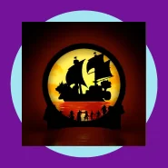 Luminária Circular One Piece Por do Sol