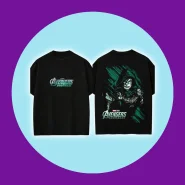 Camiseta Unissex Oversized Dr Doom Vingadores Estampa Frente e Verso