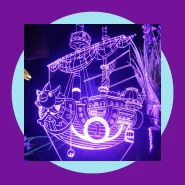 Luminária Going Merry One Piece Luffy Zoro Sunny