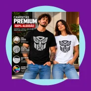Camiseta Transformers Autobots Unissex 100% Algodão Estampada