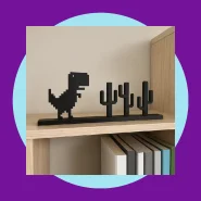 Decoração Jogo Dinossauro sem Internet do Google Chrome