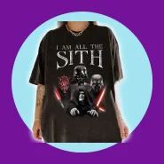 Camiseta Oversized Star Wars I Am All The Sith Darth Vader Kylo Ren 100% Algodão