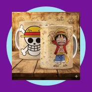 Caneca personalizada One Piece Chibi Mugiwaras Monkey D. Luffy