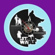 Relógio Disco Vinil De Parede Star Wars Sabiarte