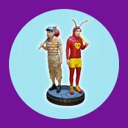 Chaves e Chapolin Estátua Colecionável Resina 3D