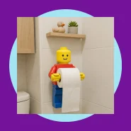 Porta Papel Higiênico Brick Lego Man