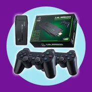 Videogame Stick 4K 64gb 2 Controles Sem Fio Console Portatil