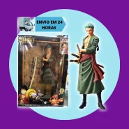 Roronoa Zoro One Piece Action Figure 20cm em Pvc Com Caixa