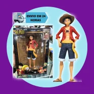 Monkey D. Luffy One Piece Action Figure 18cm em Pvc com Caixa