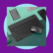 Kit Teclado e Mouse Sem Fio para Tablet e Celular via Bluetooth