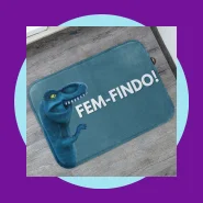 Tapete de Entrada Dinofauro FemFindo! 55x35cm Antiderrapante