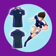 Camiseta Capitão Tsubasa Bandeira Japonesa Respirável Esportiva