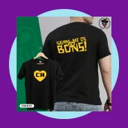 Camiseta Chapolin Colorado Sigam me os Bons Frente e Costas