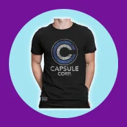 Camisetas Dragon Ball Bulma Vegeta Capsule Corporate